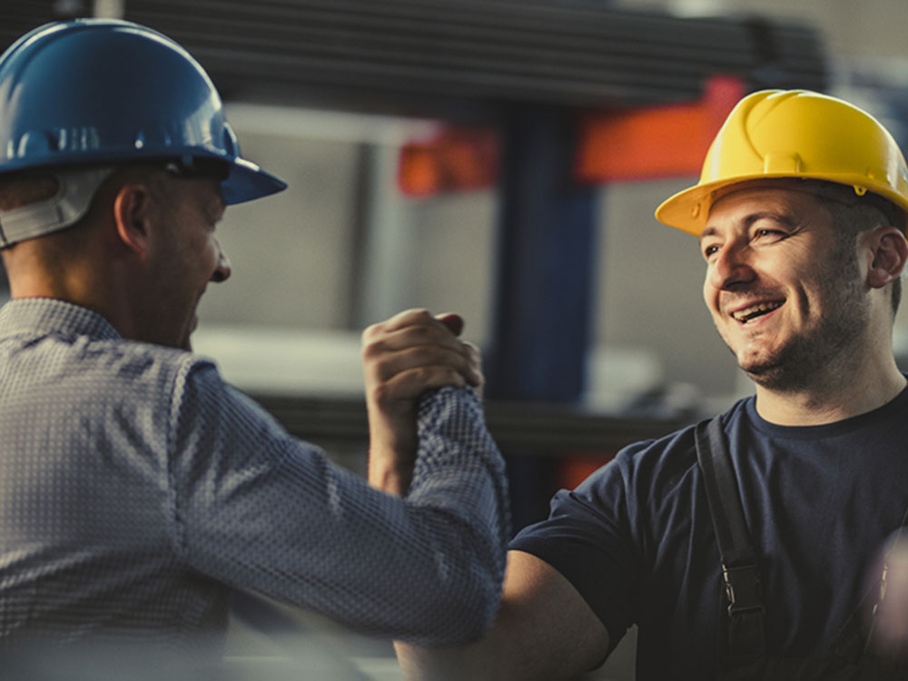 Men shaking hands